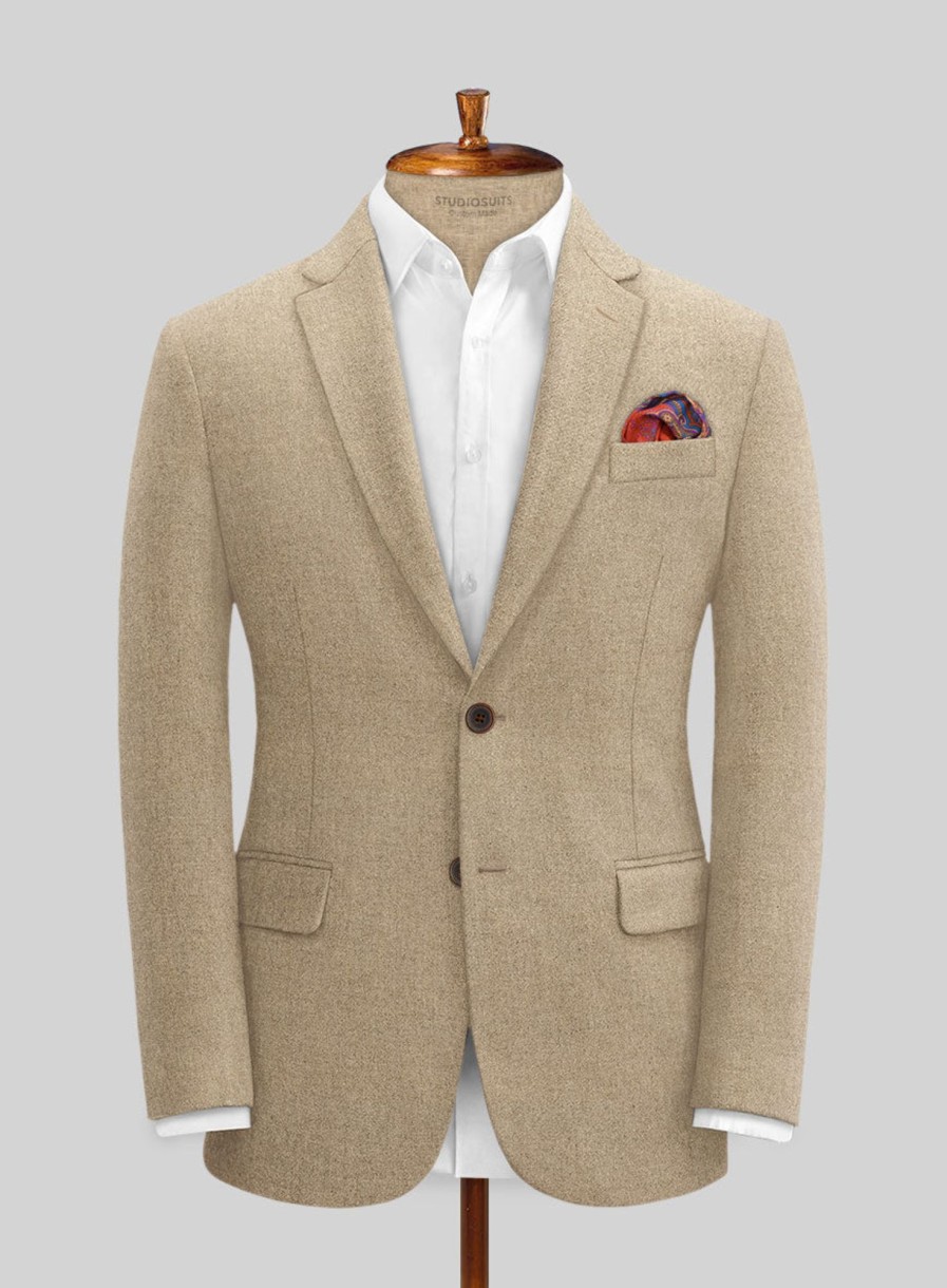 Jackets StudioSuits  | Naples Gondola Beige Tweed Jacket